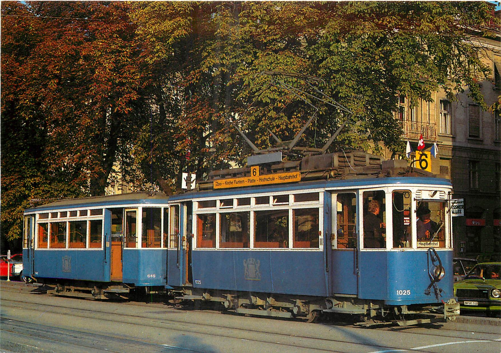 CPM Zuerchertram Zweichachser-Anhaengerzug Linie 6