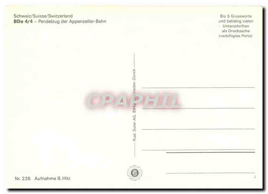 CPM BDe 4/4 - Pendelzug der Appenzeller-Bahn — Verso