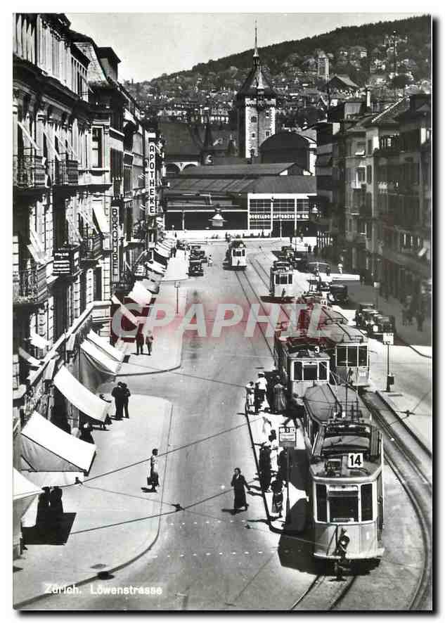CPM verein tram-museum zuerich Loewenstrasse um 1935