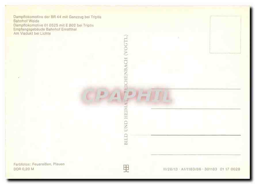 CPM Dampflokomotiven in Thueringen — Verso