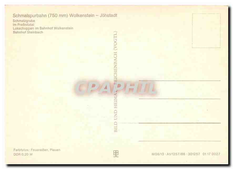CPM Pressnitztalbahn — Verso