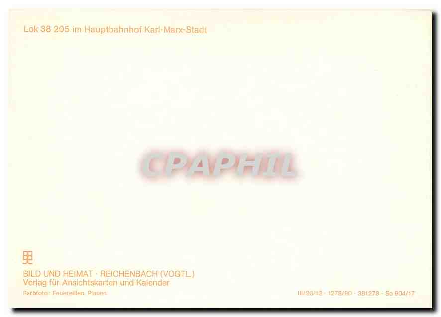 CPM Dampfloks der Deutschen Reichsbahn — Verso