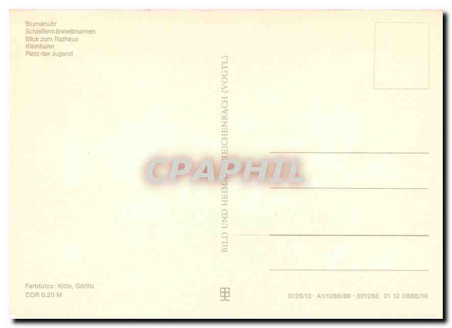 CPM Zittau — Rückseite