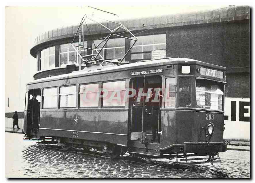 CPM TEPC - Charleroi le 12 avril 1935 Motrice serie 300