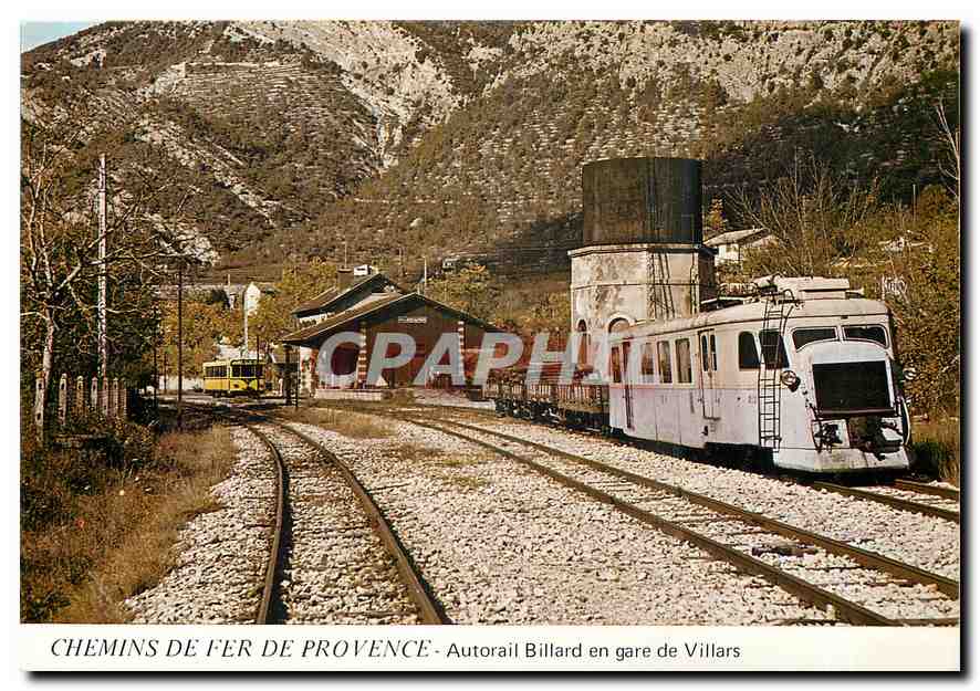 CPM Autorail Billard en gare de Villars