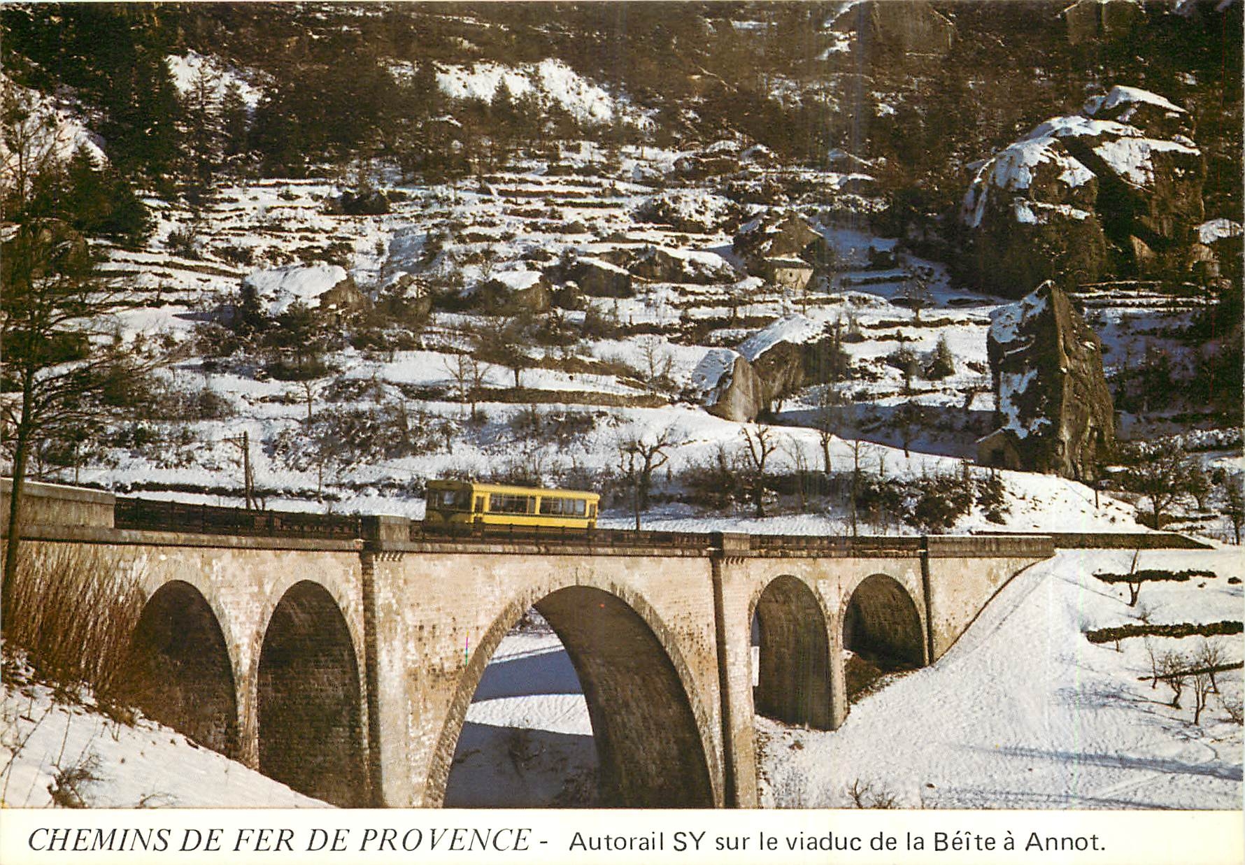 CPM Autorail SY  sur le viaduc de la Beite a Annot