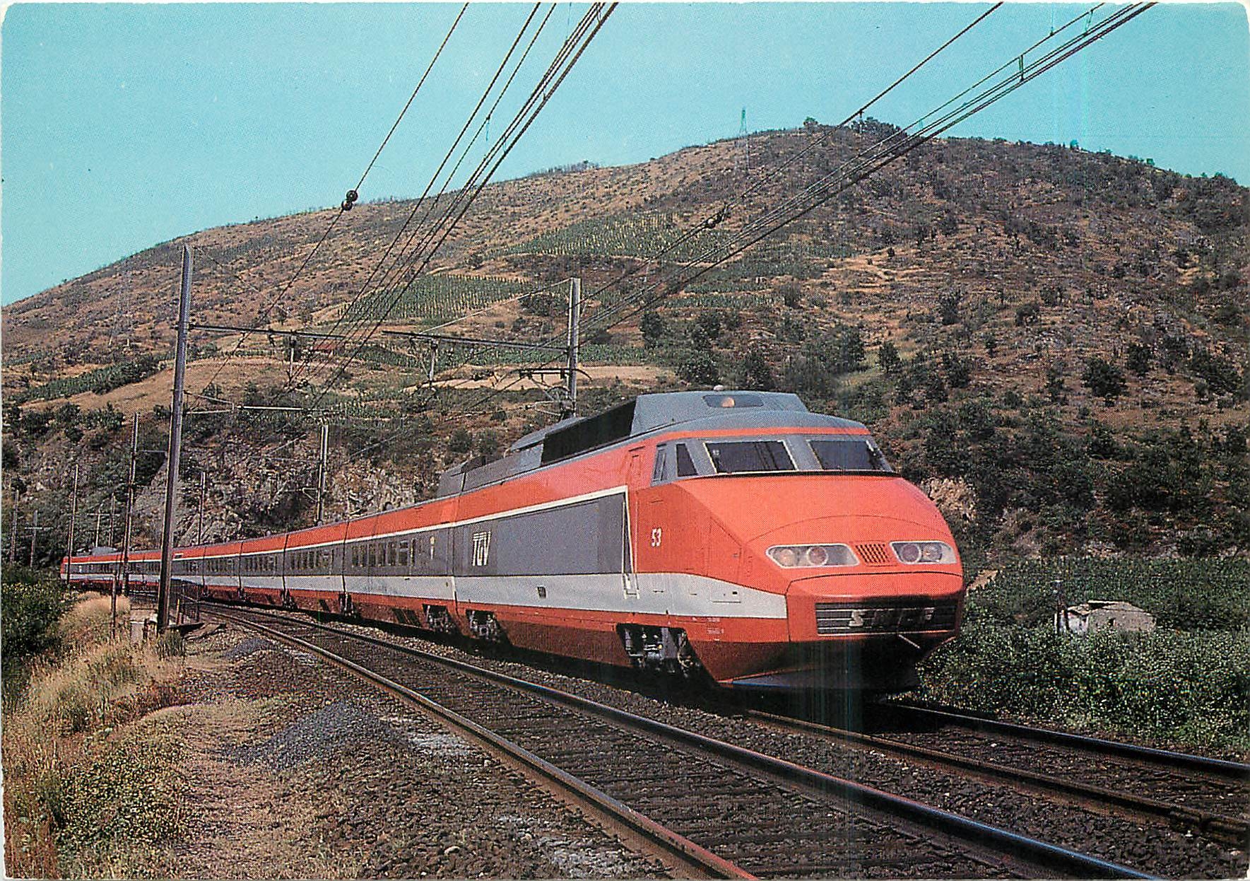 CPM CP 104-SNCF: Le TGV 827 Paris Gare de Lyon-Marseille