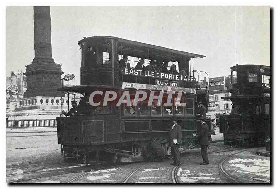 CPM Automotrice a vapeur PURREY vue a la Bastille