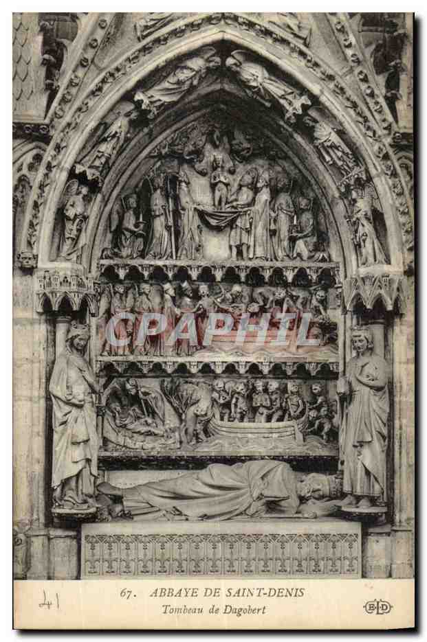 CPA l'abbaye de Saint Denis Tombeau de Dagobert
