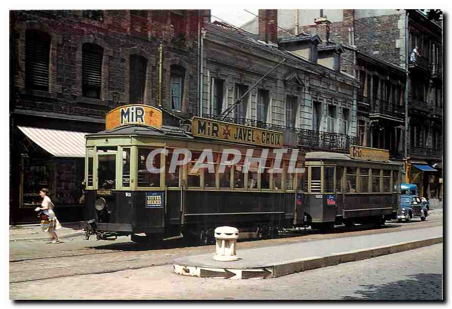 CPM Tramways de St Etienne  Bizillon le 15/04/1958