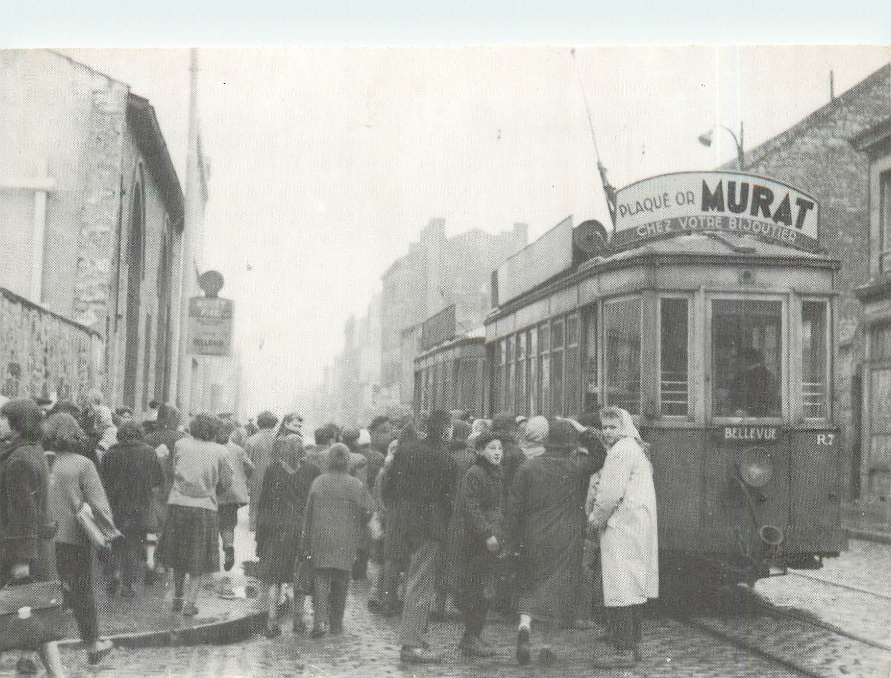 CPM Tramways et Trollybus de Saint-Étienne  à La Chaléassière en 1954