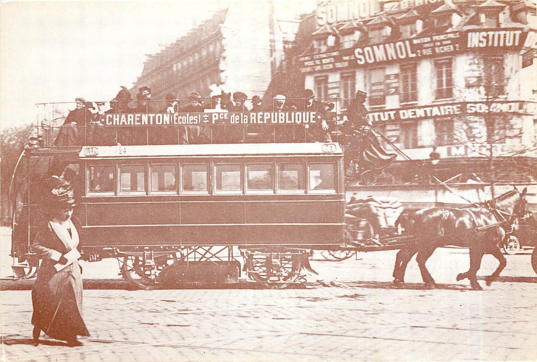 CPM Tramway à chevaux