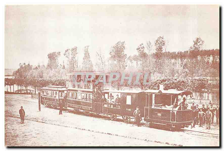 CPM Tramway à vapeur de Rueil à Marly-Le-Roi