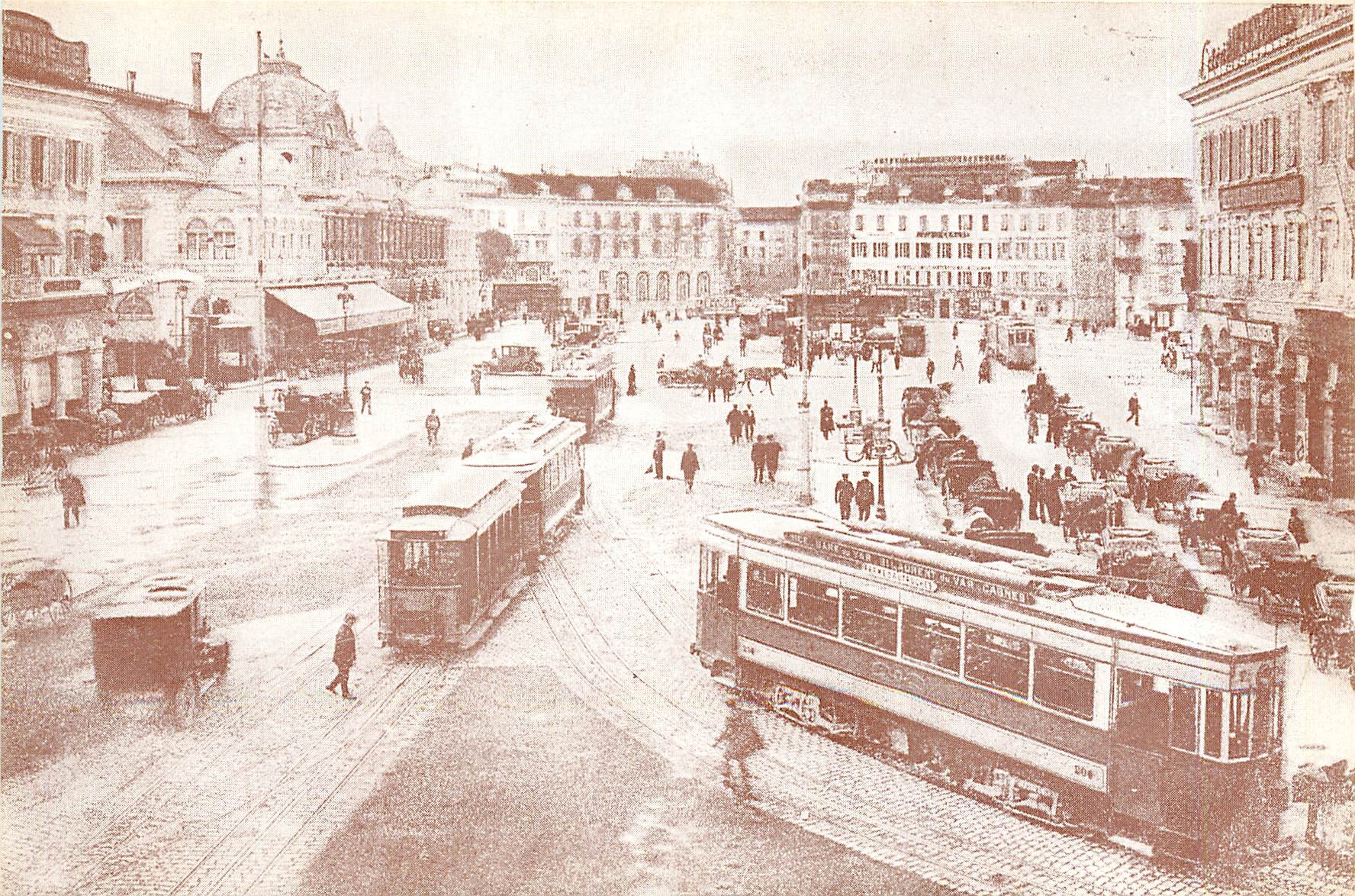 CPM Nice. La Place Masséna vers 1912