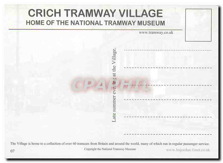 CPM Crich Tramway Village — Verso