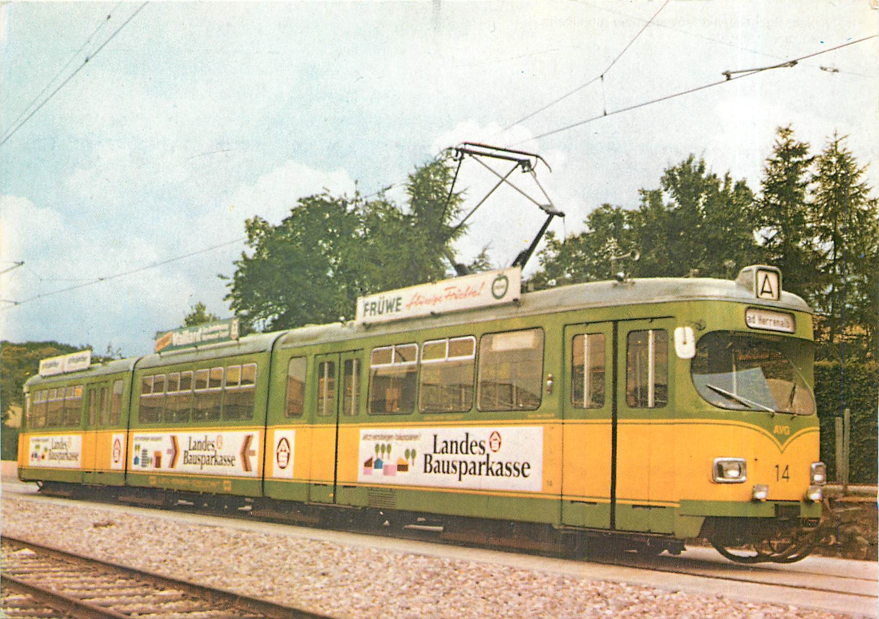 CPM achsiger Gelenktriebwagen der Albtalbahn