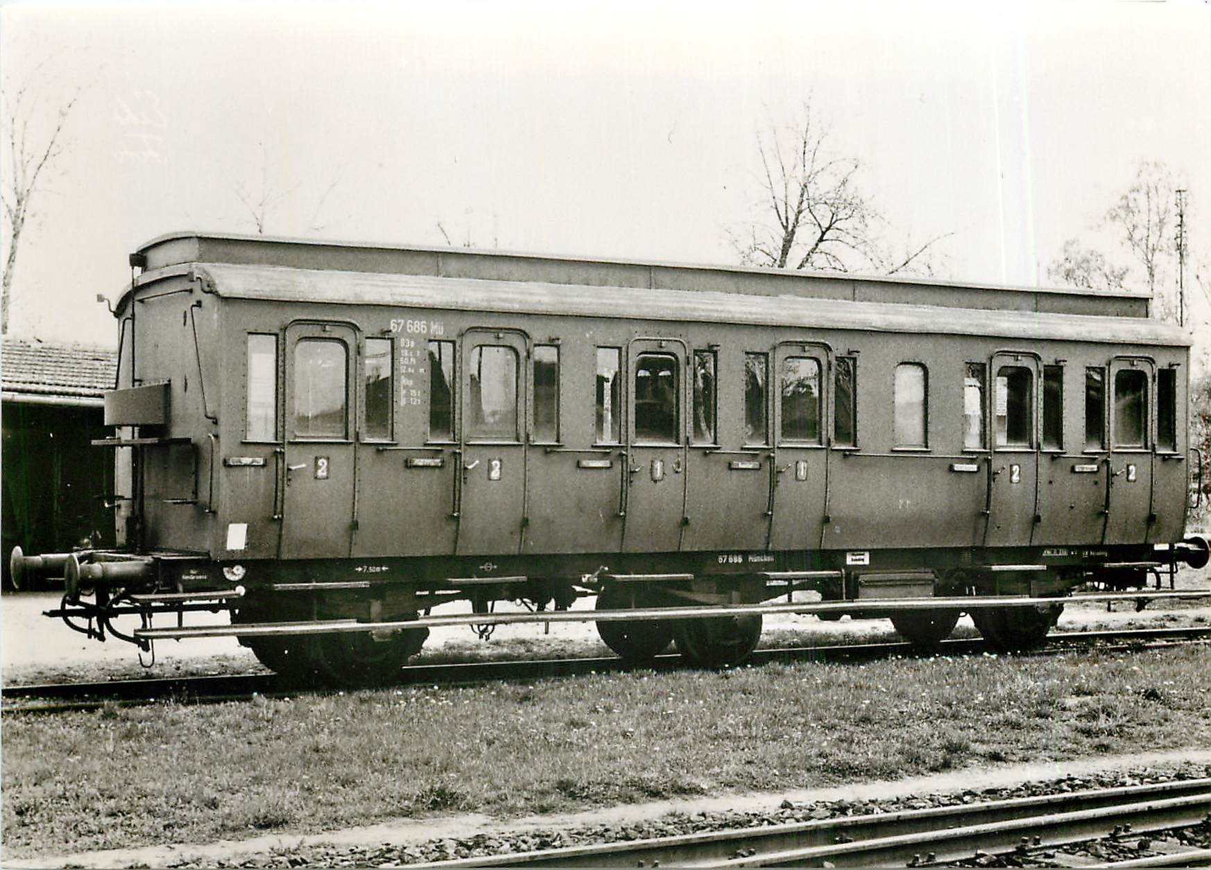 CPM Abteilwagen der Deutschen Bundesbahn Waggonfabrik Fuchs 1919