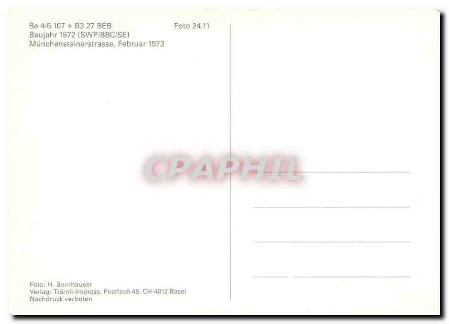CPM Munchensteinerstrasse Februar 1973 — Verso