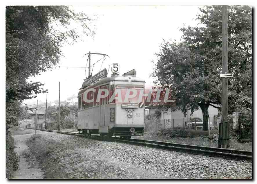 CPM Train direct vue prise sur l'ancien tracé aux abords d'Auvernier