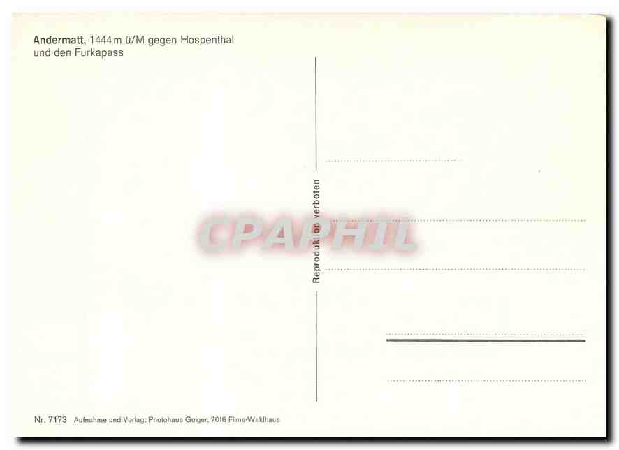 CPM Andermatt gegen Hospenthal — Verso