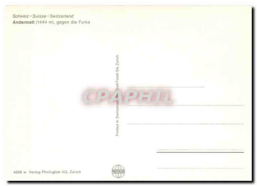 CPM Andermatt gegen die Furka — Verso