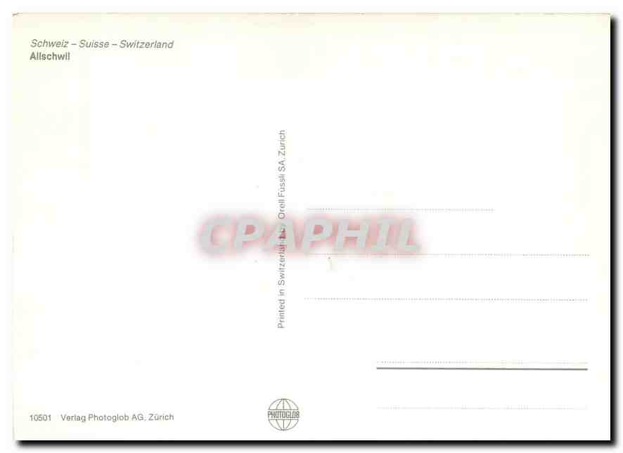 CPM Alischwill Switzerland — Verso