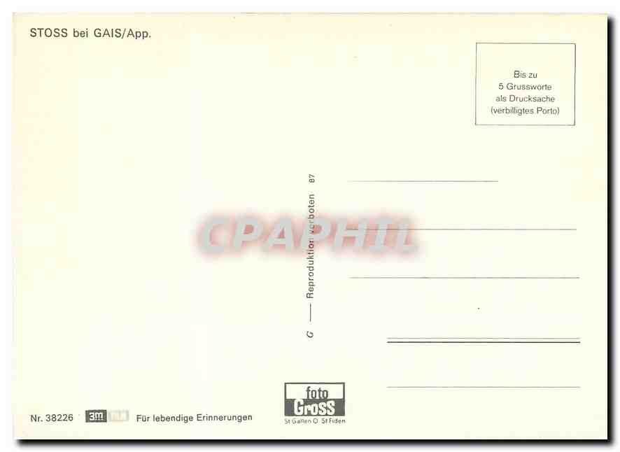 CPM Stoss bei Gais App — Verso