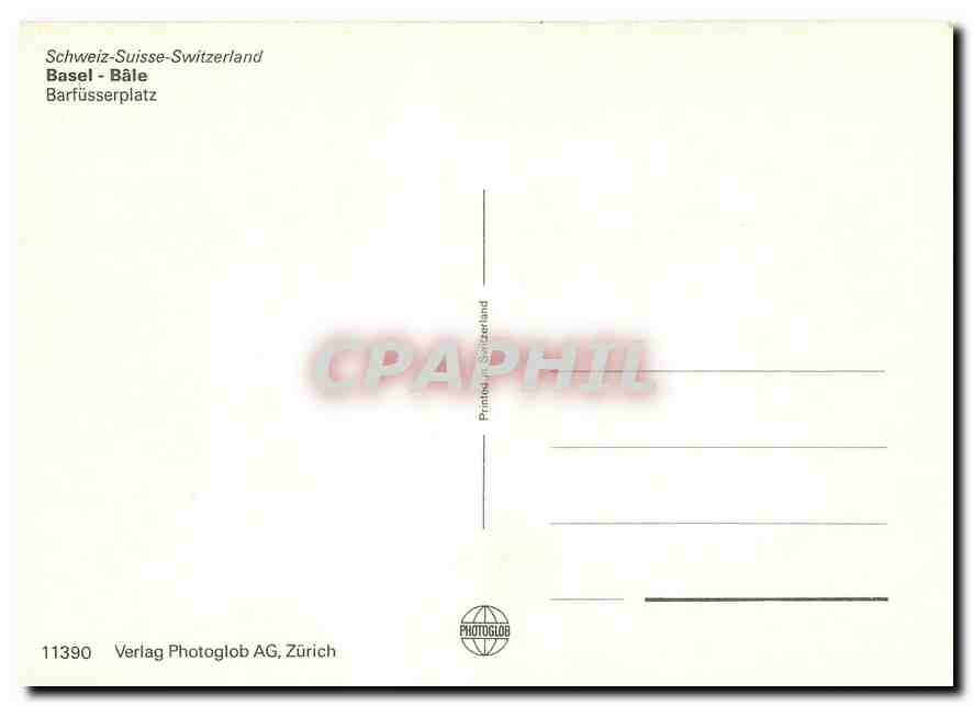 CPM Basel Bale Barfusserplatz — Verso