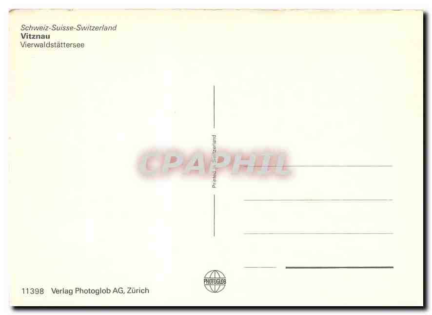 CPM Vitznau Vierwaldstattersee — Verso