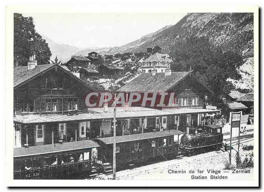 CPM Viège Zermatt gare de Stelden