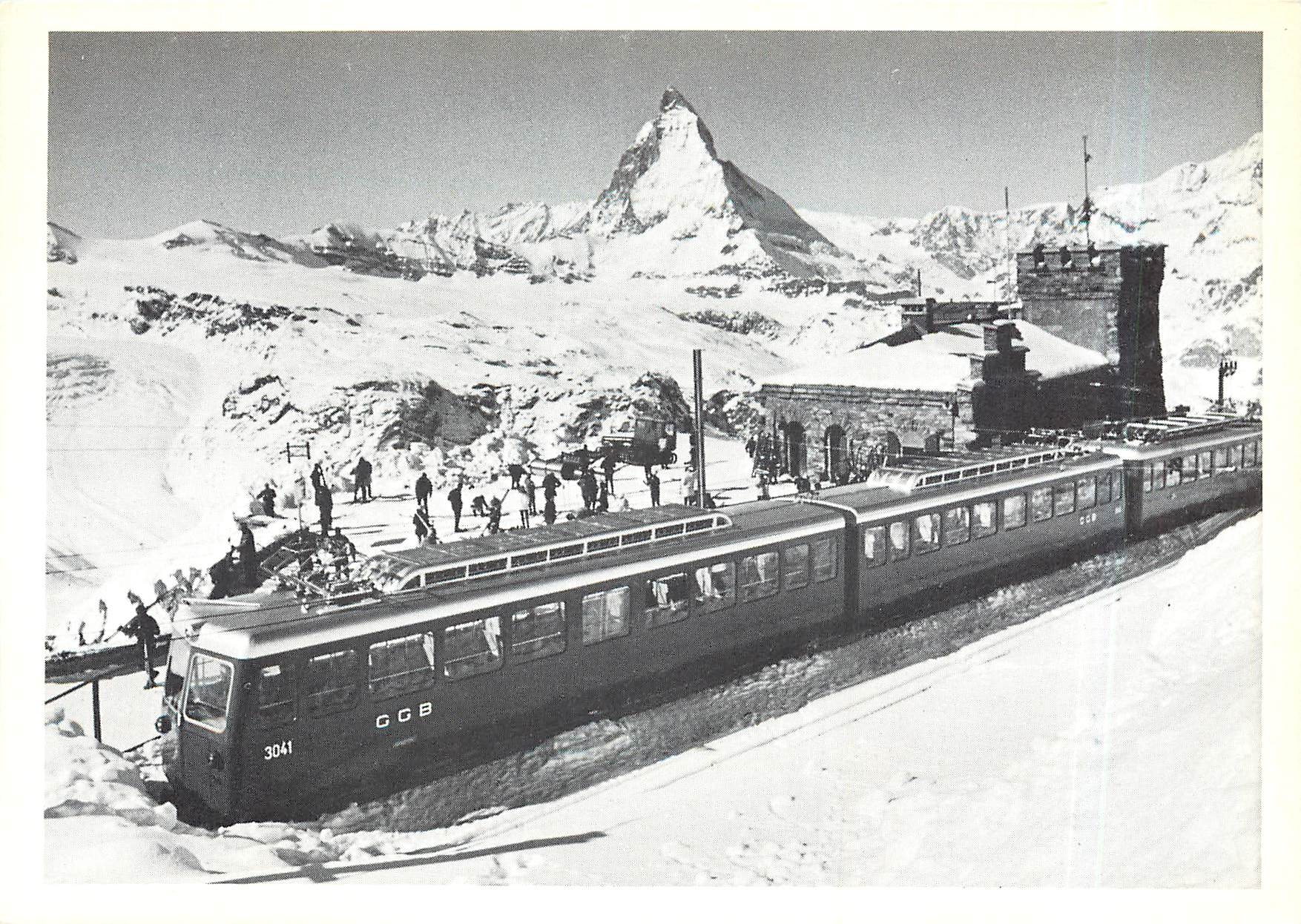 CPM Plus haute gare d'Europe à ciel ouvert du Gomergrat