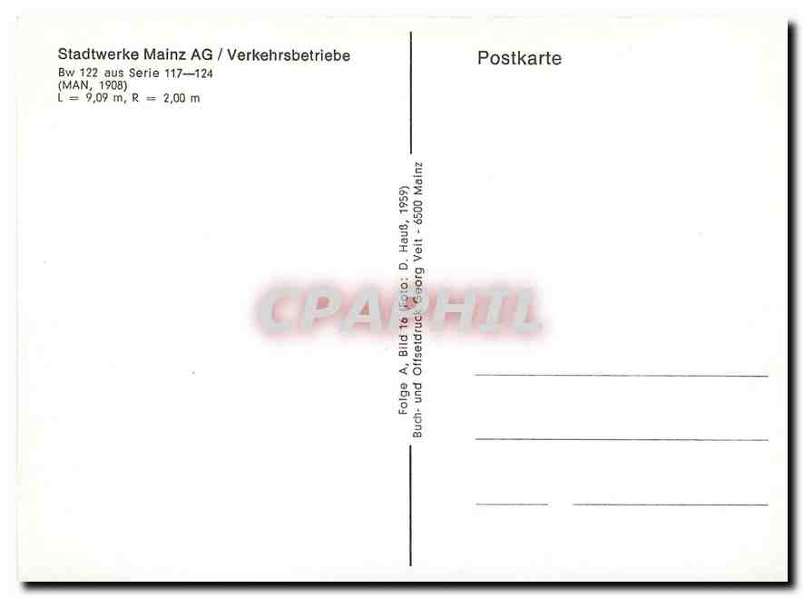 CPM Stadtwerke Mains AG Verkehrsbetriebe Man — Verso