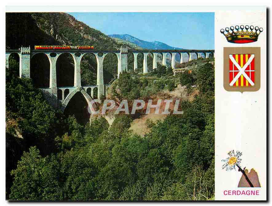 CPM Le petit train jaune sur le pont Séjourné