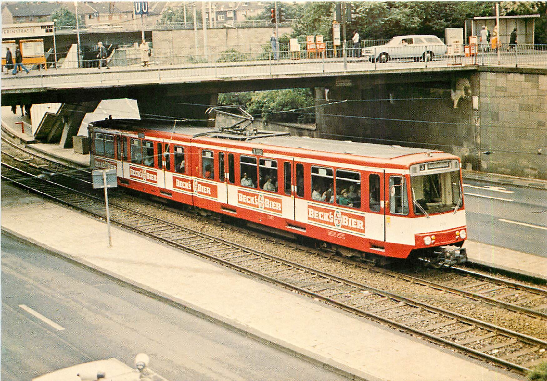 CPM Automotrice articulée double type Stadtbahn B des tramways de Cologne