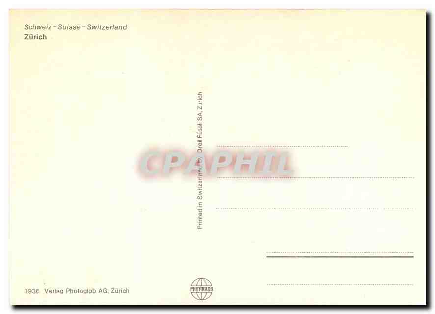 CPM Zurich Switzerland — Verso