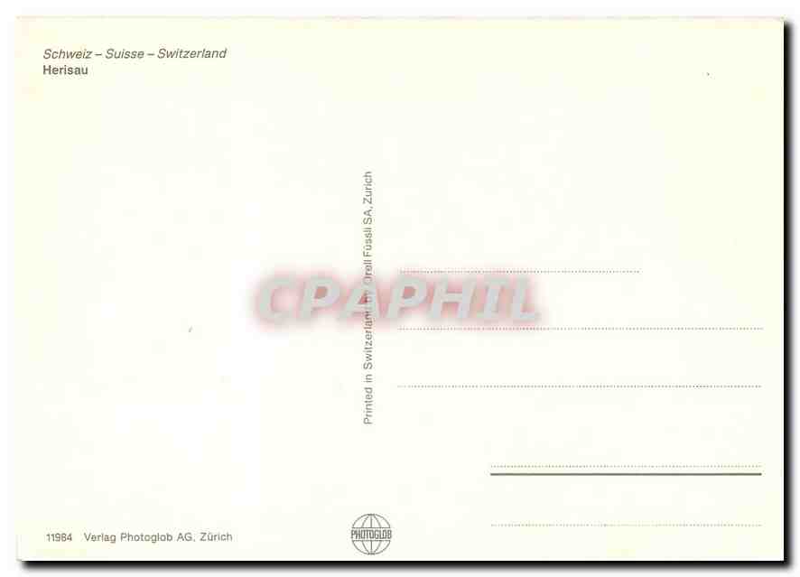 CPM Herisau Switzerland — Verso