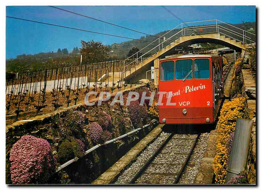 CPM Le Funiculaire Vevey Chadronne Mont Pèlerin