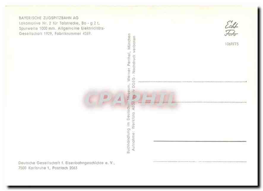 CPM Bayerische Zugspitzbahn AG — Verso