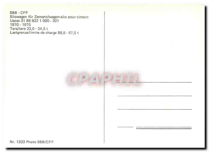 CPM Wagon silo pour ciment — Verso
