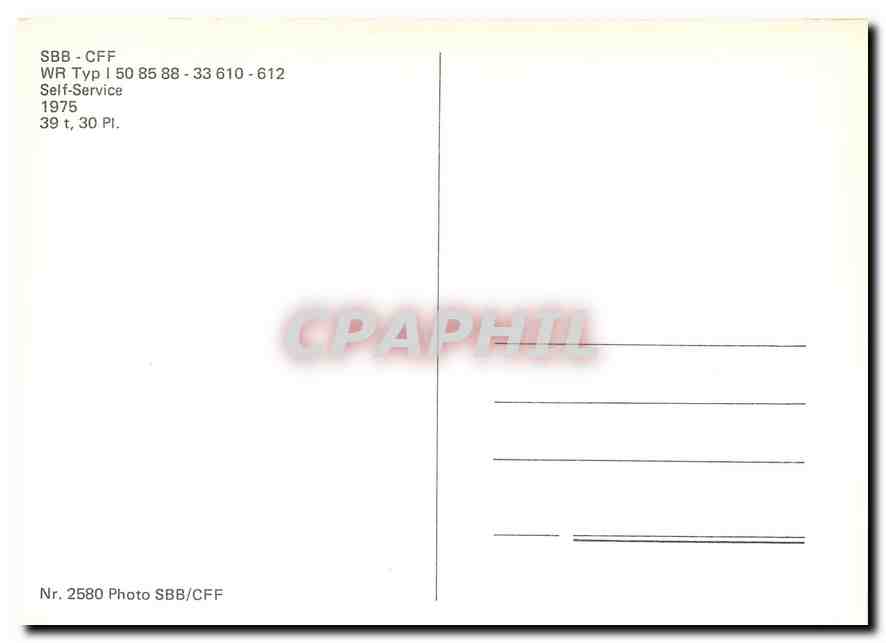 CPM SBB CFF WR typ self service — Verso