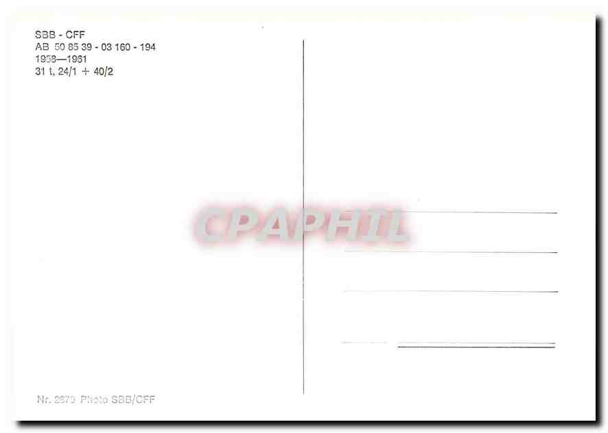 CPM SBB CFF AB — Verso