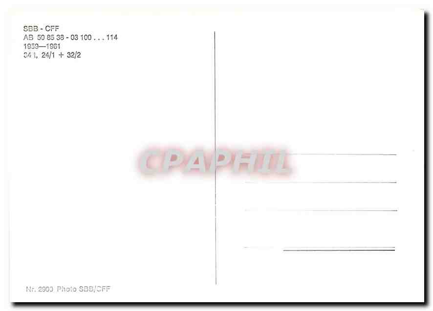 CPM SBB CFF AB — Verso