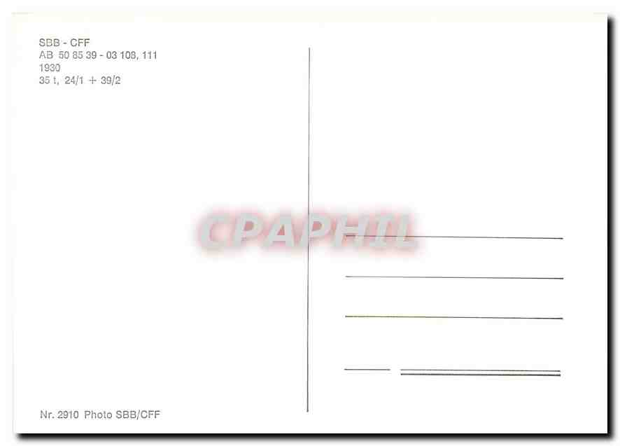 CPM SBB CFF AB — Verso