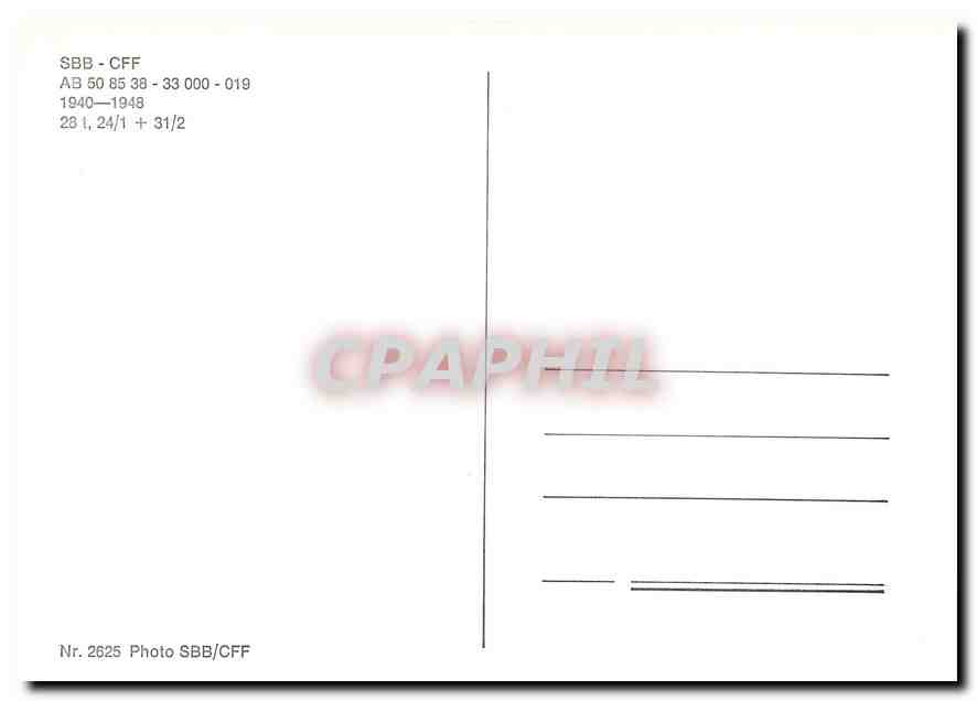 CPM SBB CFF A à pneus — Verso