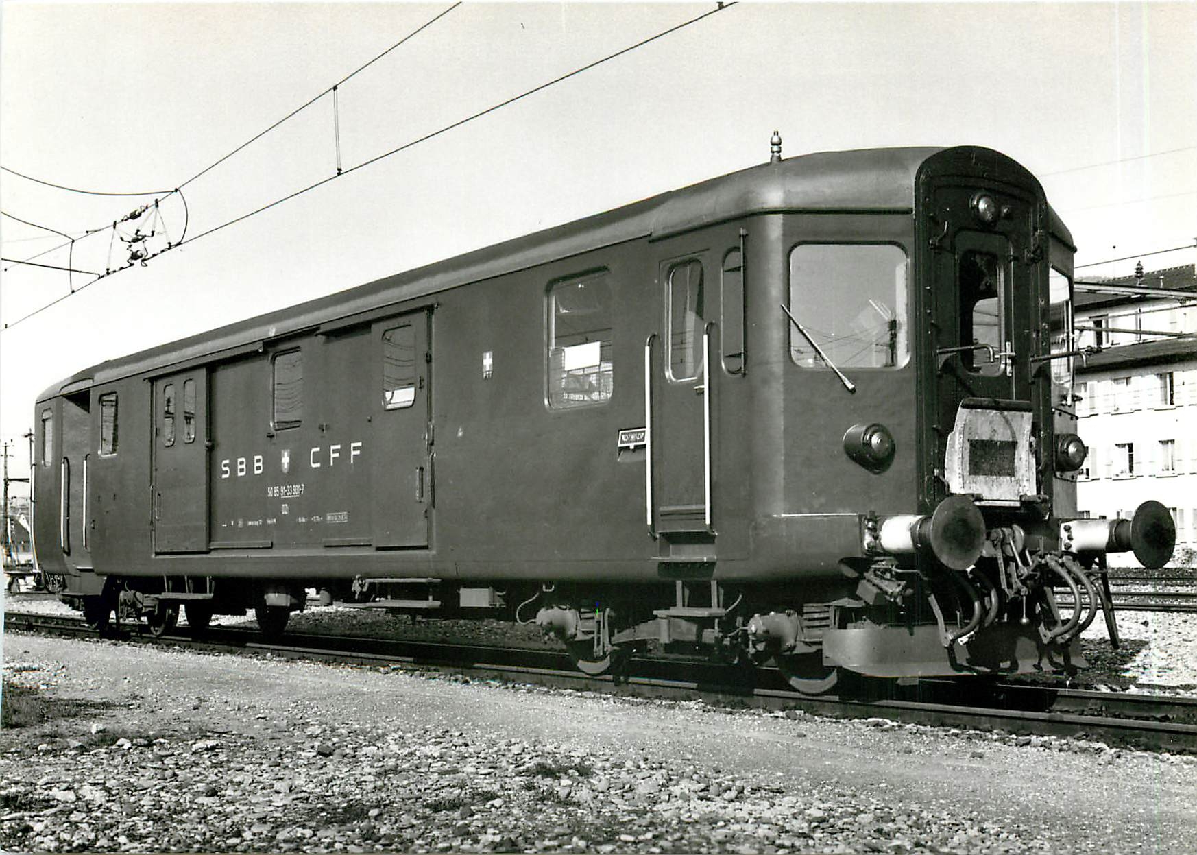 CPM SBB CFF fourgon de commande DZt