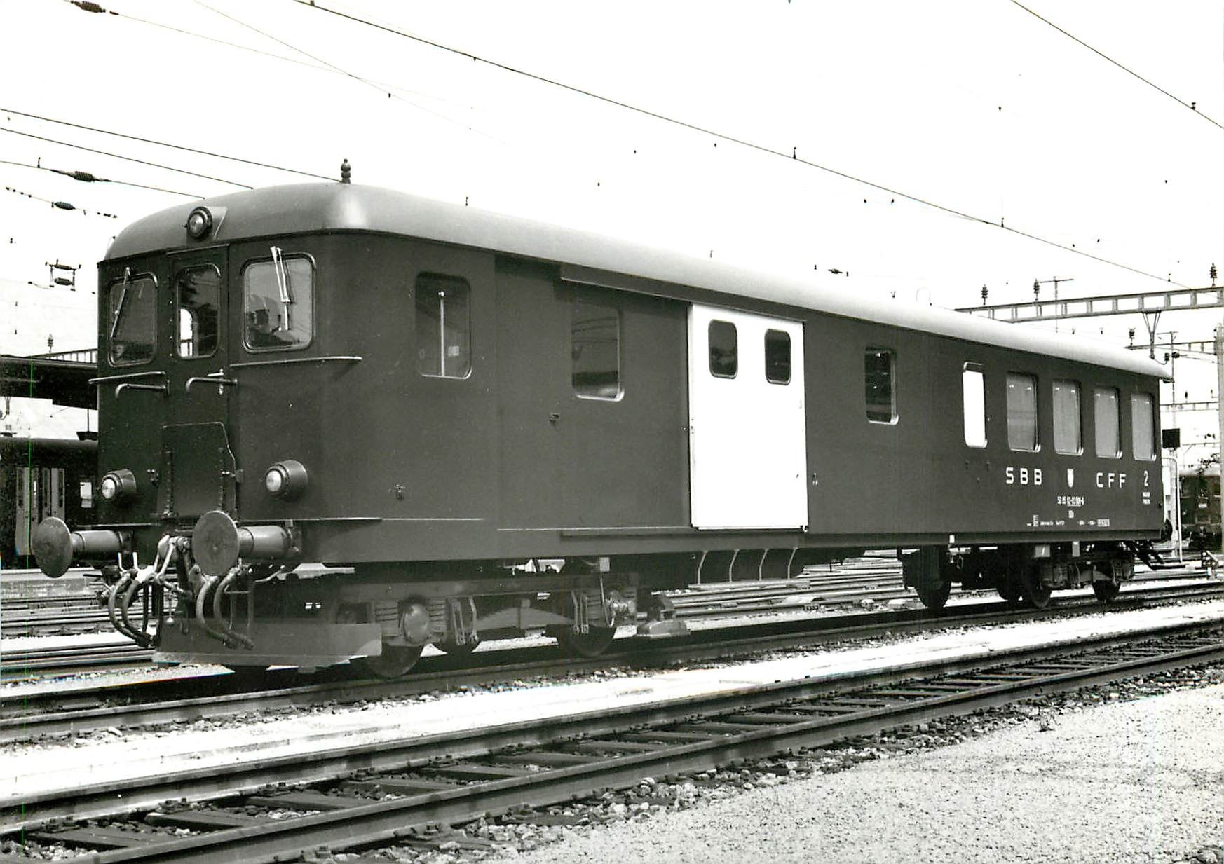 CPM  SBB CFF voiture de commande Bdti