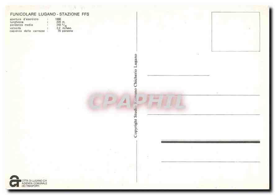 CPM Funicolare Lugano stazione FFS — Verso