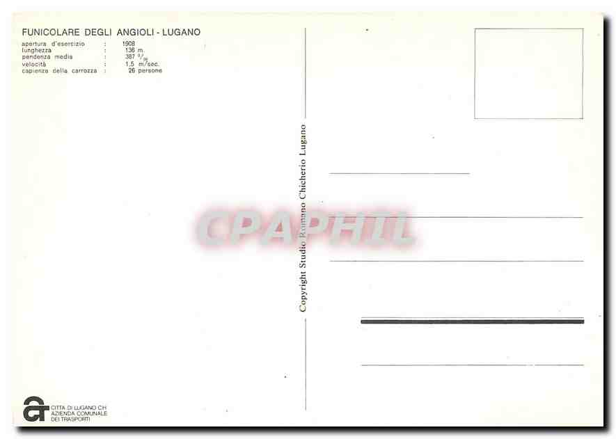 CPM Funicolare Degli Angioli Lugano — Verso
