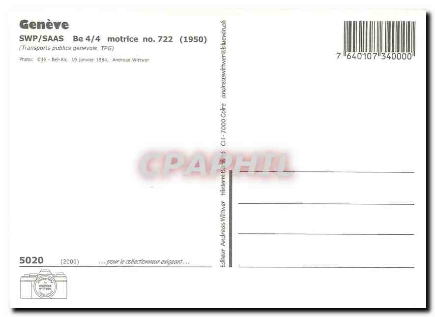 CPM Genève SAAS Be — Verso