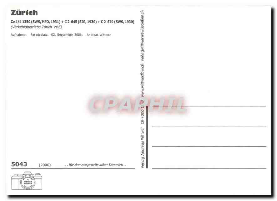 CPM Zurich Verkehrsbetriebe — Verso